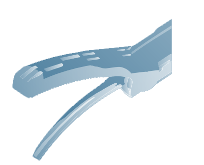 Curved jaw